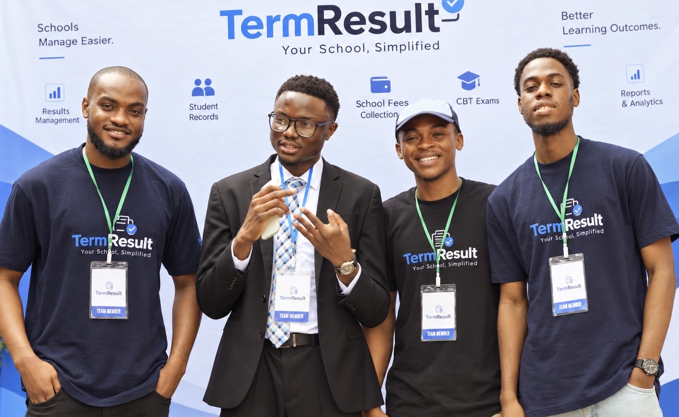 Dada Iyanuoluwa with the TermResult team