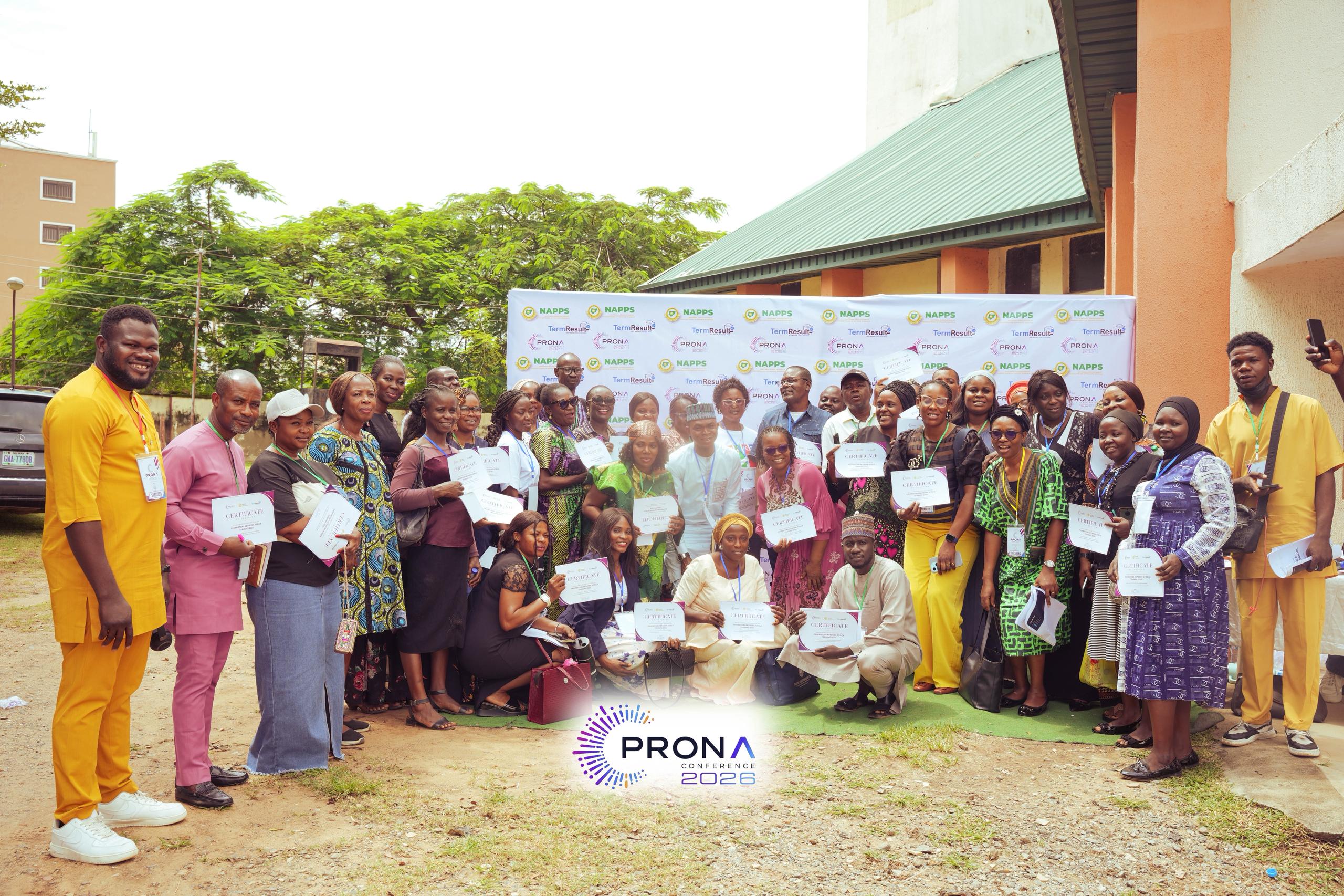 Proprietors with certificates after PRONA Conference 2026
