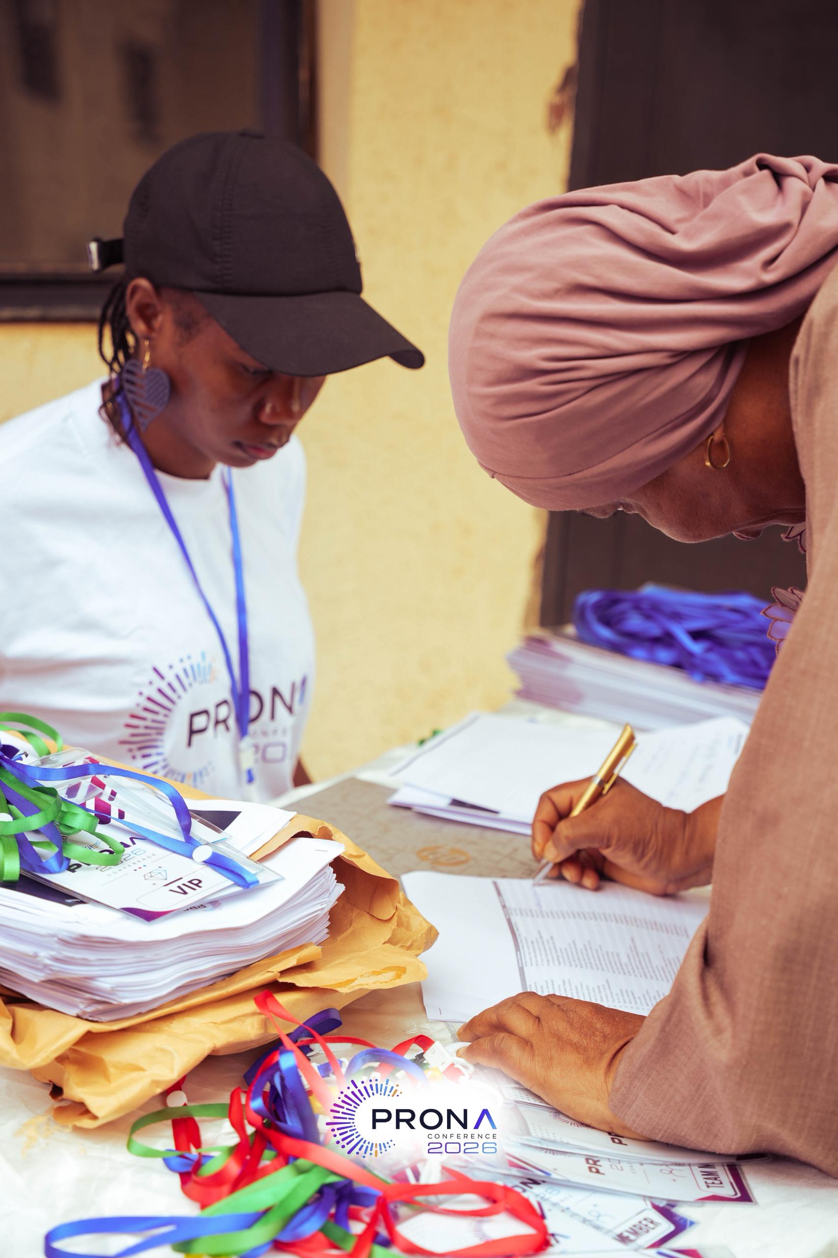 A proprietor registering at PRONA Conference 2026